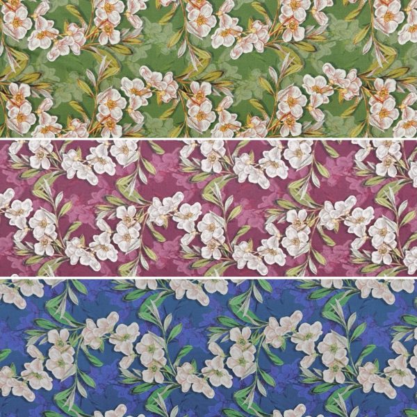 Blushing Garden Cotton Lawn Fabric
