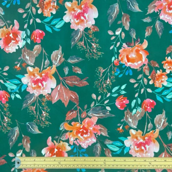 Floral Fiesta Stretch Cotton Poplin Fabric - Image 2