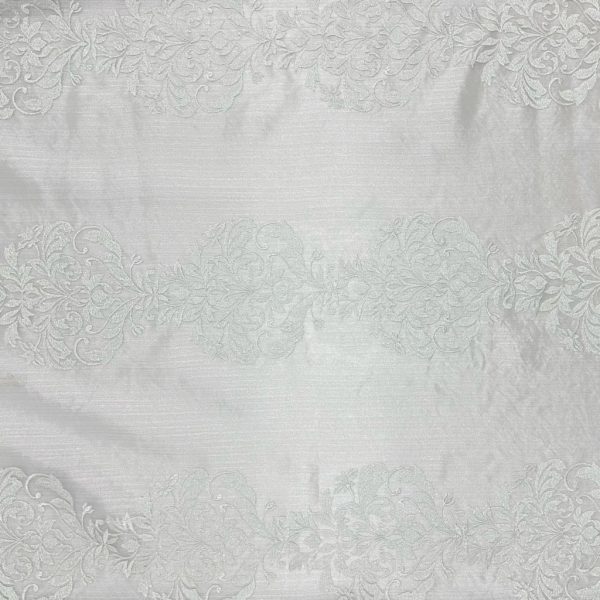 Floral Sheer Embroidery Curtain Voile Fabric - Image 7