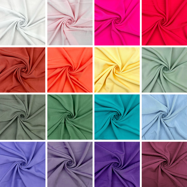 Plain Viscose Poplin Fabric