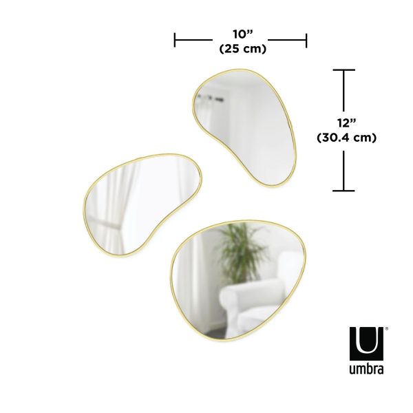 Hubba Pebble Wall Mirrors, Set of 3 - Image 20