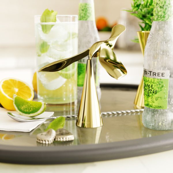 Tipsy Brass Balancing Bottle Opener - Image 2