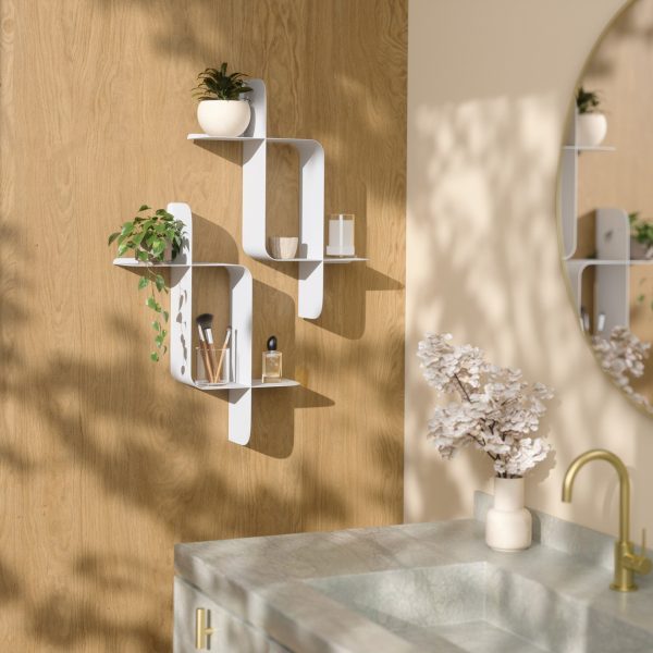 Montage Metal Wall Shelves, Set of 2 - Image 11