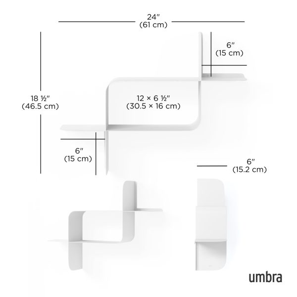Montage Metal Wall Shelves, Set of 2 - Image 16