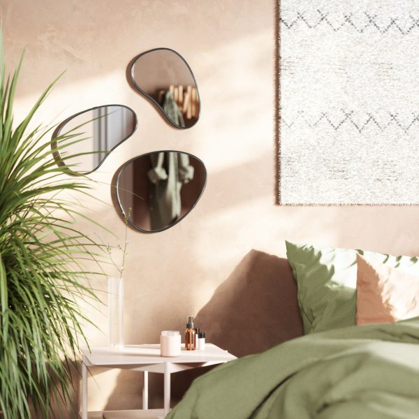 Hubba Pebble Wall Mirrors, Set of 3 - Image 3