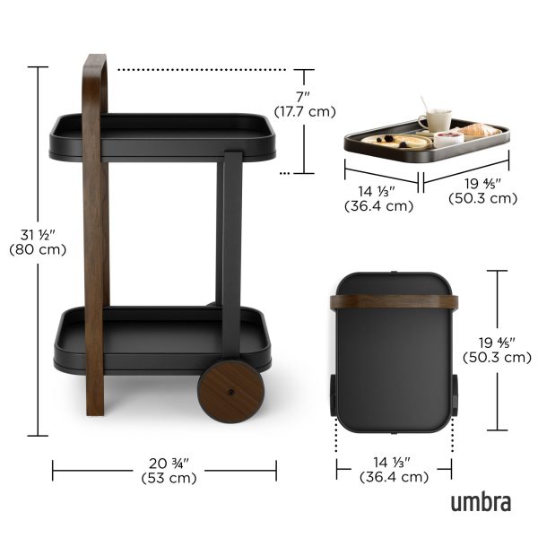 Bellwood Bar & Storage Cart - Image 19