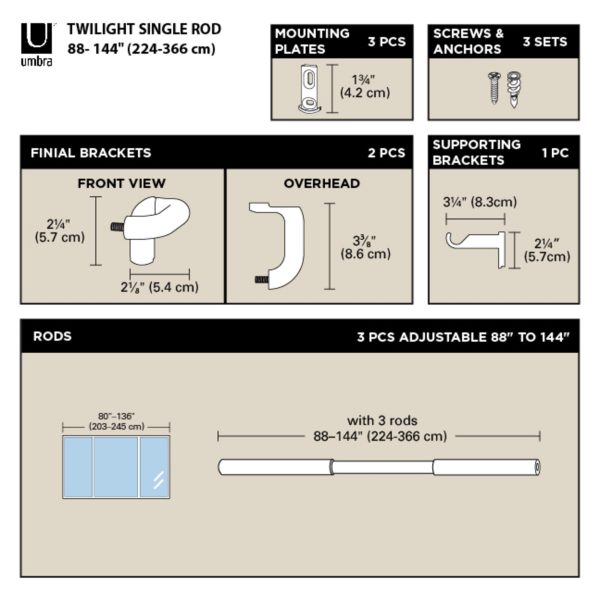 Twilight Blackout Curtain Rod - Image 38