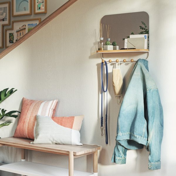 Estique Mirror with Hooks - Image 3