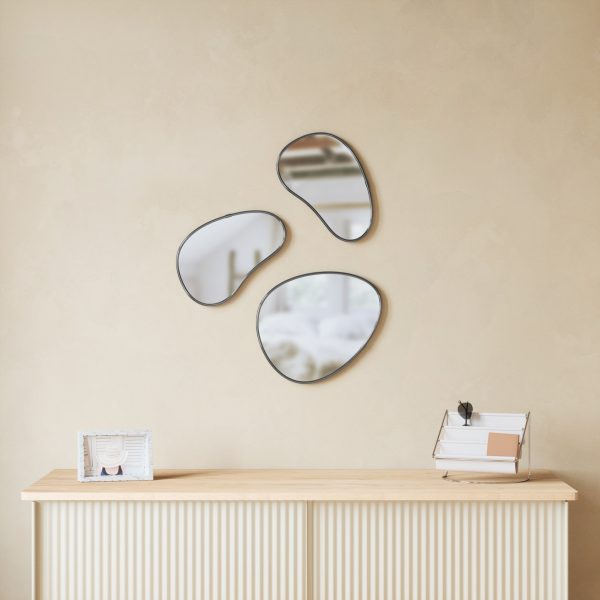 Hubba Pebble Wall Mirrors, Set of 3 - Image 5