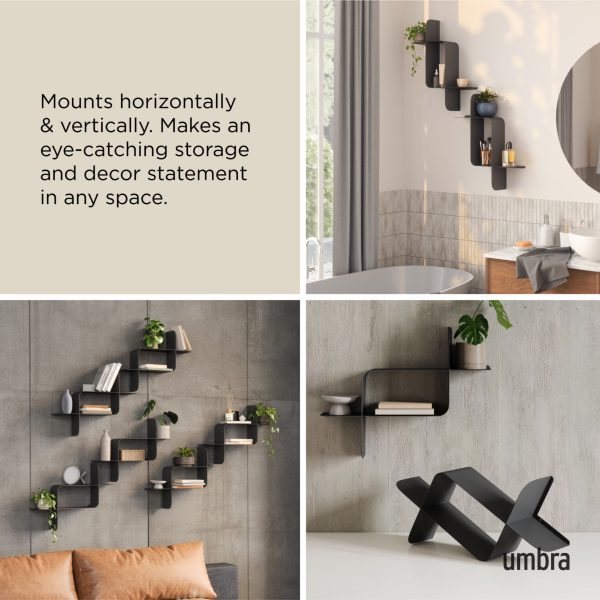 Montage Metal Wall Shelves, Set of 2 - Image 5