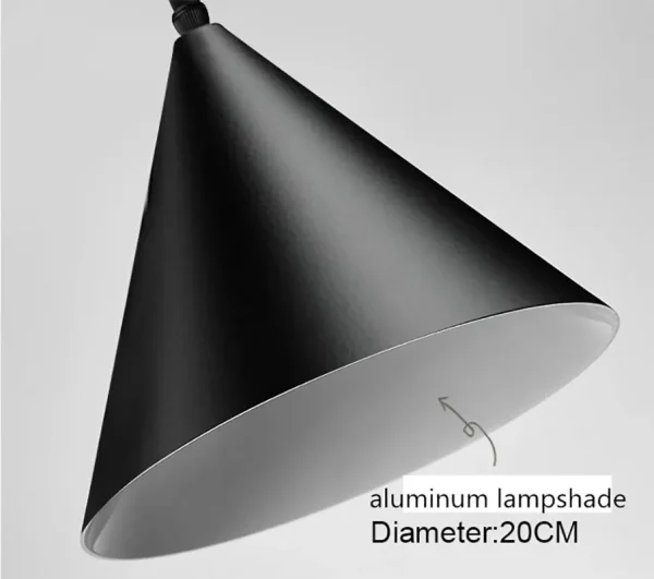 Hanging Lamp Decoration for Living Room US Plug Long Wire Design Led Pendant Lights Geometric Pendant Bedside Light Fixture - Image 2