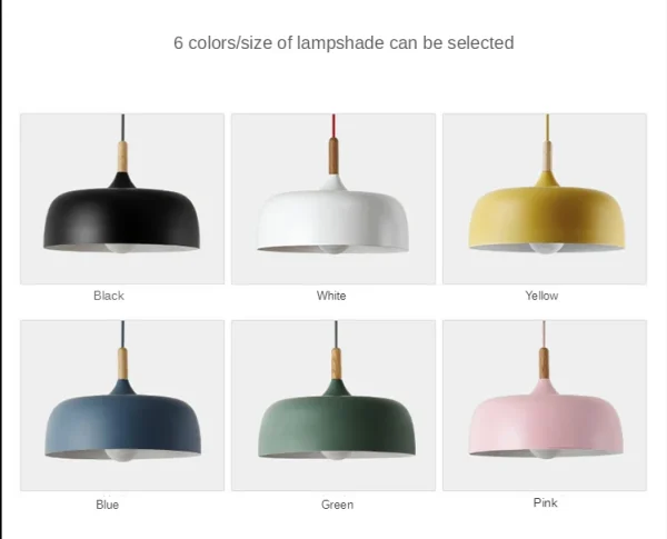 Modern Color Macarone Pendant Light Restaurant Coffee Shop Iron Lampshade Hanging Lamp Dinning Room Lamparas Furniture Led - Image 5