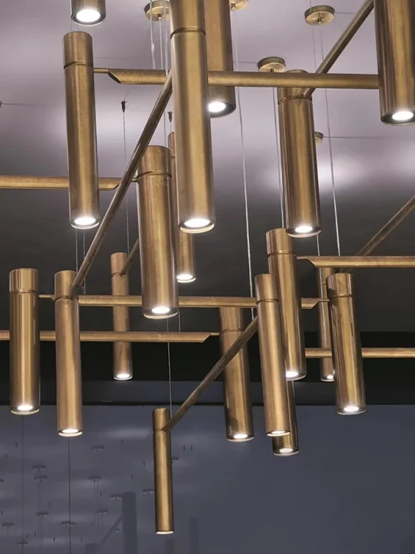 Modern Minimalist Pendant Lights New Trend Dining Room Decoration Lamps Art Deco Metal Line Combination Ceiling Lighting Fixture - Image 2