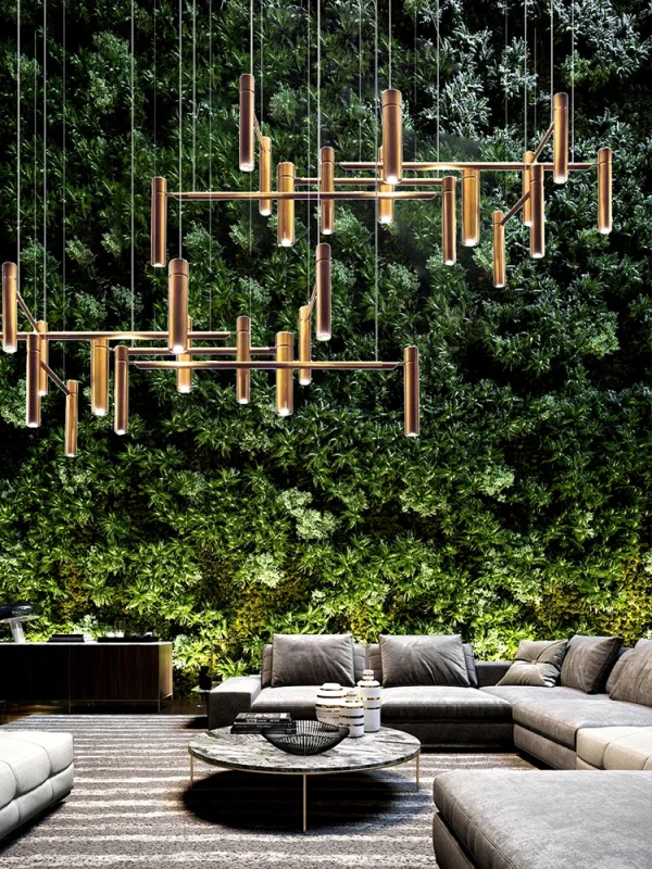 Modern Minimalist Pendant Lights New Trend Dining Room Decoration Lamps Art Deco Metal Line Combination Ceiling Lighting Fixture - Image 4