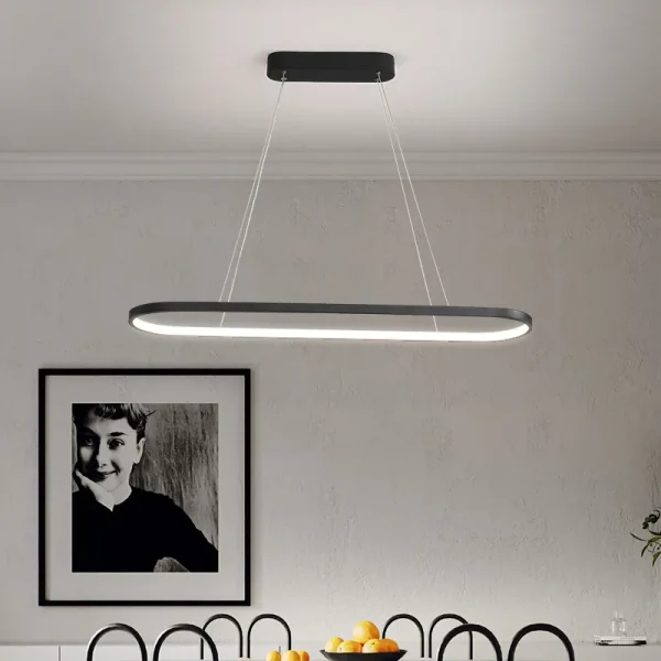 Modern LED Pendant Light 70/90CM Line Lamp For Living Room Dining Room Office Hotel Haning light Home Decor Lighting Fixtures - Image 2
