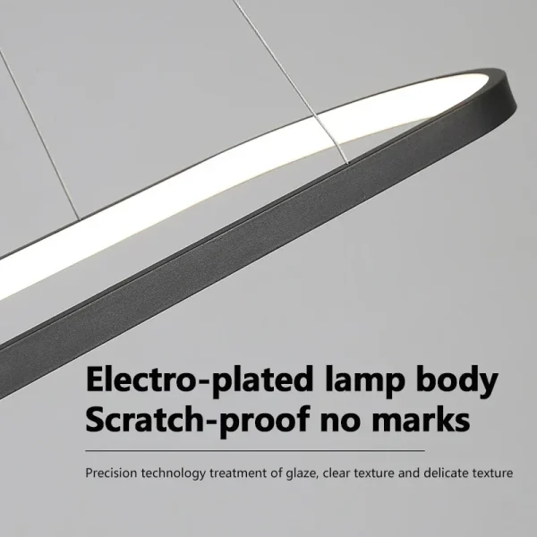 Modern LED Pendant Light 70/90CM Line Lamp For Living Room Dining Room Office Hotel Haning light Home Decor Lighting Fixtures - Image 6