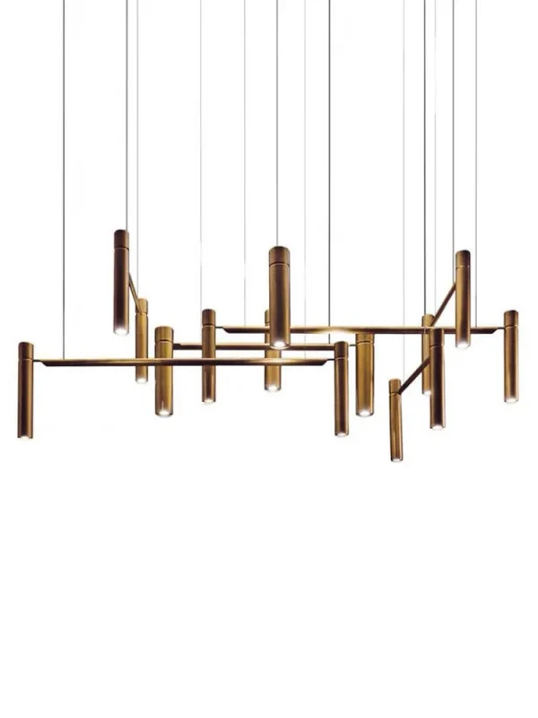 Modern Minimalist Pendant Lights New Trend Dining Room Decoration Lamps Art Deco Metal Line Combination Ceiling Lighting Fixture